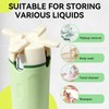 4-in-1 Travel Dispenser with Pump, Four 30 mL Refillable Bottles