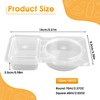 JIANGZHIB Pack of 15 Snack Pack Containers with Lid, Reusable