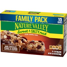 Nature Valley Sweet & Salty Nut Dark Chocolate Peanut & Almond Granola Bars, 15 Ounce