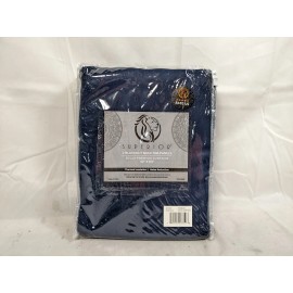 Superior 2 Blackout Back Tab Panels-Navy Blue 52" x 63" Thermal Insulation