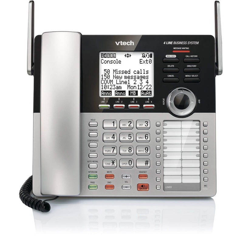 VTech CM18445 Main Console - DECT 6.0 4-Line Expandable Small