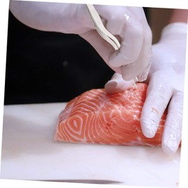 Ciieeo 1set Stainless Steel Kitchen Tweezers Ergonomic Cooking Tongs for Fish Bone Removal Hair Plucking Food Preparation Material 3pcs