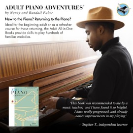 Faber Piano Adventures Adult Piano Adventures Adventures All-in-One Lesson Spiral Ringed Book 2: Book with Media Online
