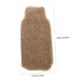 SAFIGLE Exfoliating Jute Shower Gloves for Men Women Full Coverage Bath Scrubber Mitts Gentle Durable Body Exfoliation Tool Versatile Spa Bathing Experience