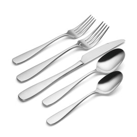 Oneida Peyton Piece Everyday Flatware Set, 42 Count, Metallic