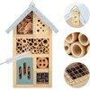 Niteangel Natural Wooden Insect Hotel, Garden Insect House for Ladybugs,
