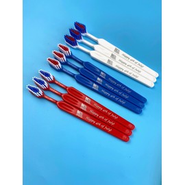 Tess Oral Health Happy 4th of July Child Toothbrush (72 Count) - Make Independence Day Special for Kids!