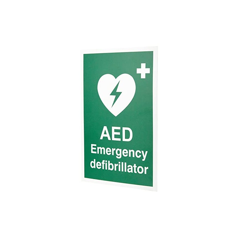 Seco AED Emergency Defibrillator Sign, 200mm x 300mm - 1mm