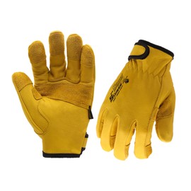 Schwer Pro Max ANSI A9 Cut Resistant Leather Work Gloves, PM3401, L