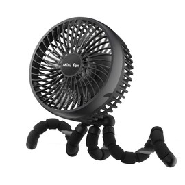 10000mAh Portable Fan, 6-Inch Battery Powered Clip On Fan With Max 53H Work Hours for Hurricane Outage, Powerful 4 Speeds, Sturdy Tripod, 360° Rotate Ultra Quiet USB Fan for Stroller Treadmill Tent