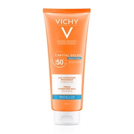 VICHY CAPITAL SOLEIL FRESH HYDRATING MILK, FACE& BODY SPF50 300ML