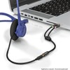deleyCON Headset PC Laptop Adapter - Audio Jack Y Adapter