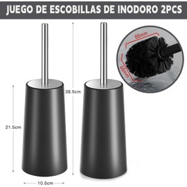 Cepillo de inodoro CHENGBAO 032 – Set de 2 piezas negro