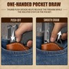 Leather Pocket Holster for S&W Bodyguard 2.0/Ruger LCP, Optic Ready,