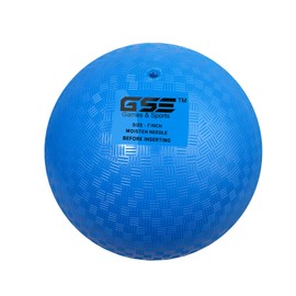 GSE Inflatable Playground Balls,Kickball, Bouncy Dodge Ball,Handball, Perfect for Kids and Adults in Ball Games, Gym, Camps and Yoga Exercises for Indoor and Outdoor(Blue, 7-inch)