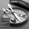 Selafun 4-pieces Travel Set with Case Portable Silverware Utensils Set