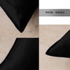 JIAHANNHA Velvet Black Throw Pillow Covers 18×18 Inches Pack of