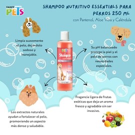 Fancy Pets Shampoo Nutritivo Essentials para Perros con Pantenol Aloe Vera y Caléndula 500 ml