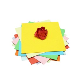 SYBL 100 Sheets 4"x4" Square Origami Folding Paper Colorful Double Sided Fold Paper Copy Paper for Art and Craft Kids Handmade DIY Office Accessories