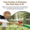 GHT 3/4 Brass Garden Hose Shut Off Valve & Adjustable