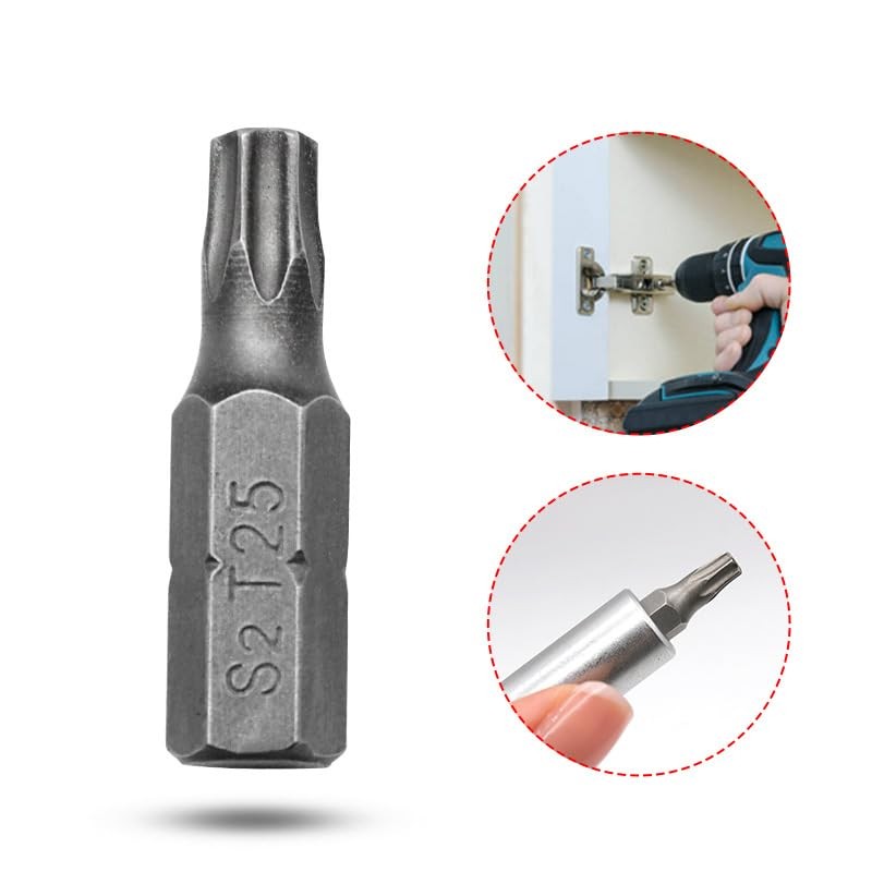 TorSor 15 Pack T25 TORX Bits 1/4 Inch Hex Shank