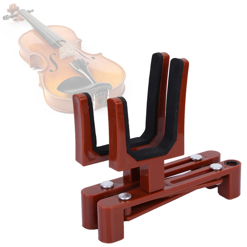 Professional Portable Folding Violin Stand Bracket Instrument Accessory Red
