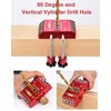 BOXmime Angle Drill Guide Jig for Straight Hole,30°/45°/90° Angled Hole.Aluminium