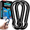PAMAZY 2Pcs 4In Spring Snap Hooks 700LBS Capacity, Carabiner Clip,