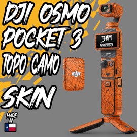 DJI Osmo Pocket 3 Topo Camo sticker - Color: topo sand