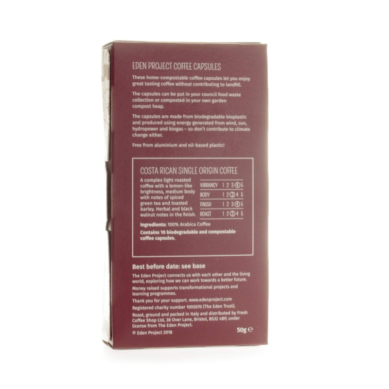 60 Plastic Free Eden Project Costa Rica Home compostable Nespresso