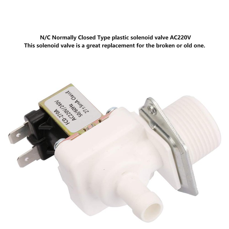 AC 220V Normally Closed Electric Plastic Solenoid Valve for Ice