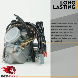 PROMintu Carburetor Carb Replaces For American YardSport Sportworks YS200 200 XLT UTV 14925 150cc Engine, 4 stroke GY6 ATVs, Scooters, Mopeds 150cc Go Kart Engine, 150cc Dune Buggie Engine