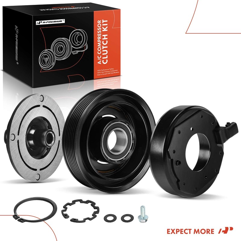 A-Premium Air Conditioner AC Compressor Clutch Kit Compatible with Toyota