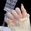 24pcs/box Acrylic Nail Long Ballet Press On Nail with Jelly