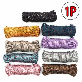 Mountaineering Camping Fishing Suspension String Multipurpose Rope 10M Random Color 7ea