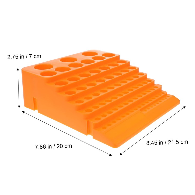 Operitacx 3pcs Portable Durable Drill Bit Organizer with Multifunction Milling