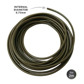 Carp On - 2m Tungsten Tubing 0.75mm Bore - High Density & Soft & Supple - Weed Green - Essential Easy Thread Terminal Tackle To Make Balanced Fishing Rigs (2m of Weed Green) [15-8075G]