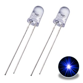 10 x Blue 3mm Ultra Bright LEDs Clear LED Bulb | UMTMedia®