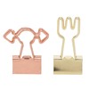 100pcs Binder Clips for Student Strong Clamping Force Metal Arrows