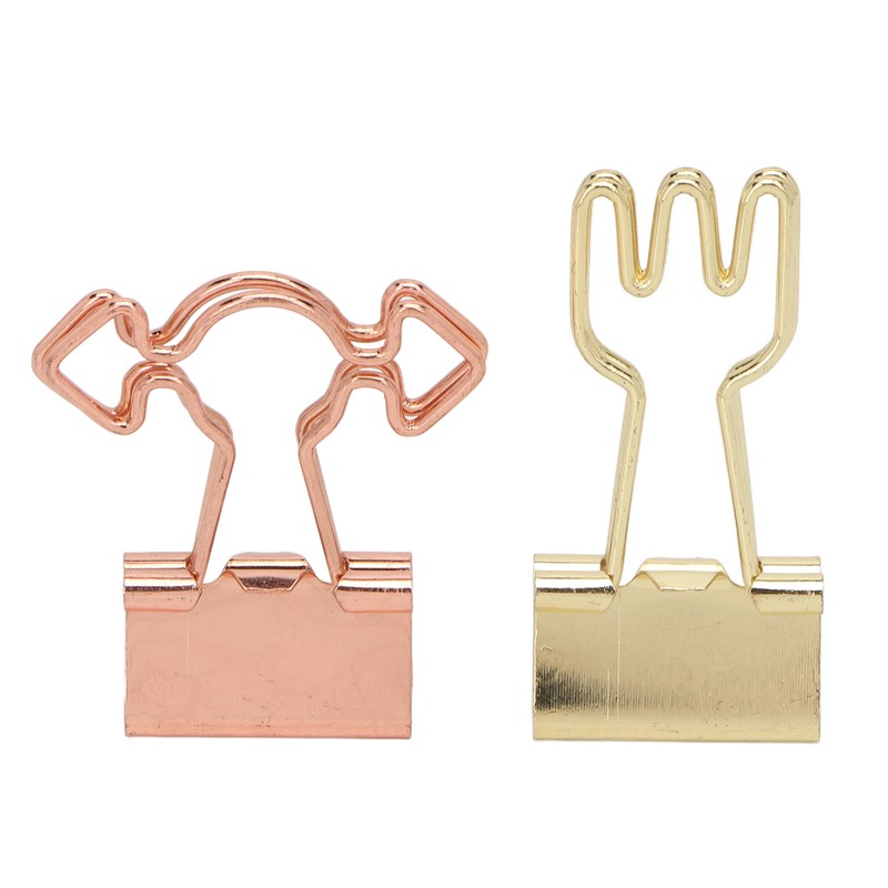 100pcs Binder Clips for Student Strong Clamping Force Metal Arrows
