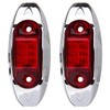 LBRST Oval LED Trailer Lights Red Led Side Marker Light