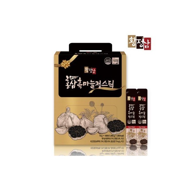 [On Sale] [Ten by Ten] Hwangjeongsam Red Ginseng Black Garlic Sticks 100 Packets / [온세일][텐바이텐] 황정삼 홍삼 흑마늘 스틱 100포 실속구성