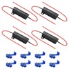 PATIKIL 50W 6.8 Ohm Aluminum Shell Resistor, 4Pcs Aluminum Housing