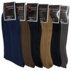 6 Pairs Mens Dress Socks Multi Color Casual Work Size