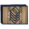 Hand-Woven Wicker Reed Placemats and Coaster Set - Alternative to