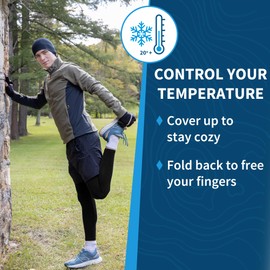 TrailHeads Men's Power Stretch Convertible Mittens - small/medium