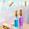 Zhehao 200 Pcs Mini Spray Bottles Clear Glass Perfume Bottles
