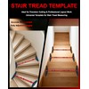 Stair Tread Template Tool, 8-60 inches Solid Aluminum Stair Tread