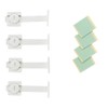 Sanwa Supply QL-59 Earthquake-resistant Stoppers T-Type (Pack of 4), Seismic