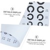 ABOOFAN 5 Sheets C Type Eye Chart Wall Visual Exam